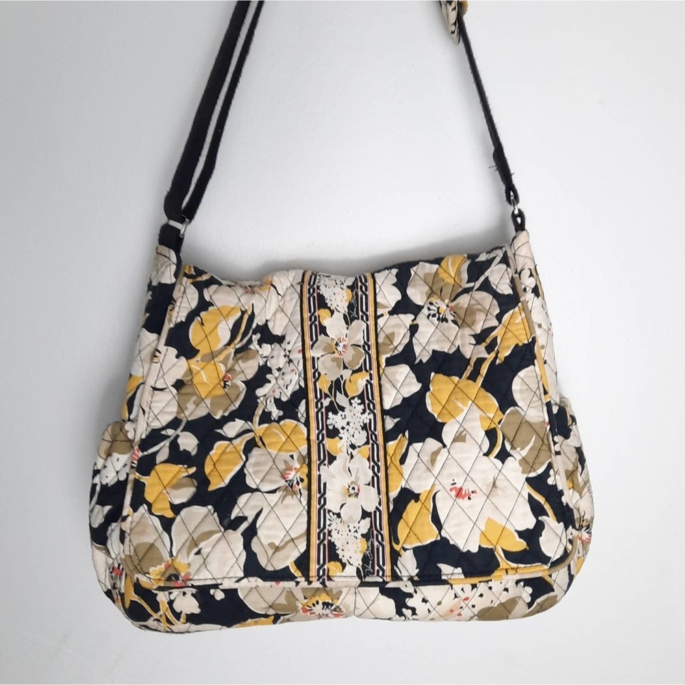 Vera Bradley Messenger Diaper Bag In Dogwood